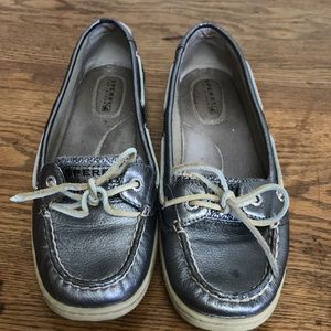 Sperry Silver Gray Top Sider Shoes